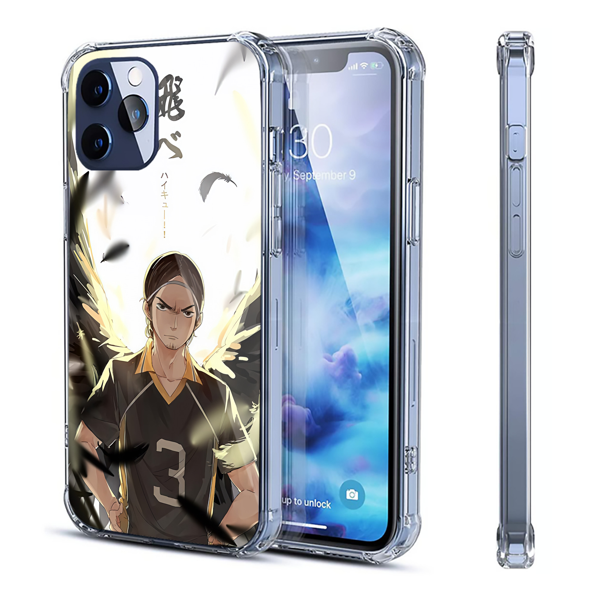 （画像用） ハイキュー!! Haikyu!! 【iPhone 12シリーズ対応】透明スマホケース（クリアソフトケース）